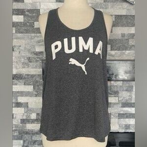 PUMA| Charcoal Athletic Logo Tank